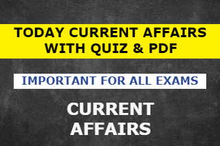 Today Current Affairs